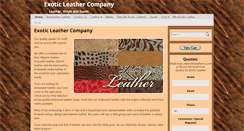 Desktop Screenshot of exoticleatherco.com