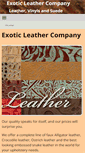Mobile Screenshot of exoticleatherco.com